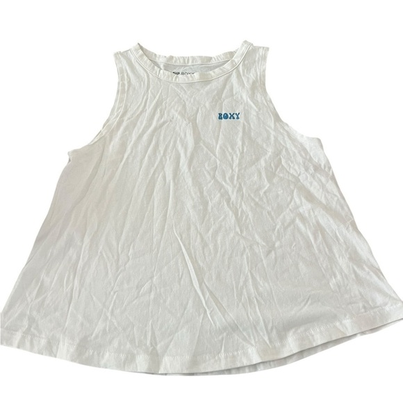 Roxy Tops - NWT Roxy Women’s Sweet Sea White Cotton Muscle Tank in size S